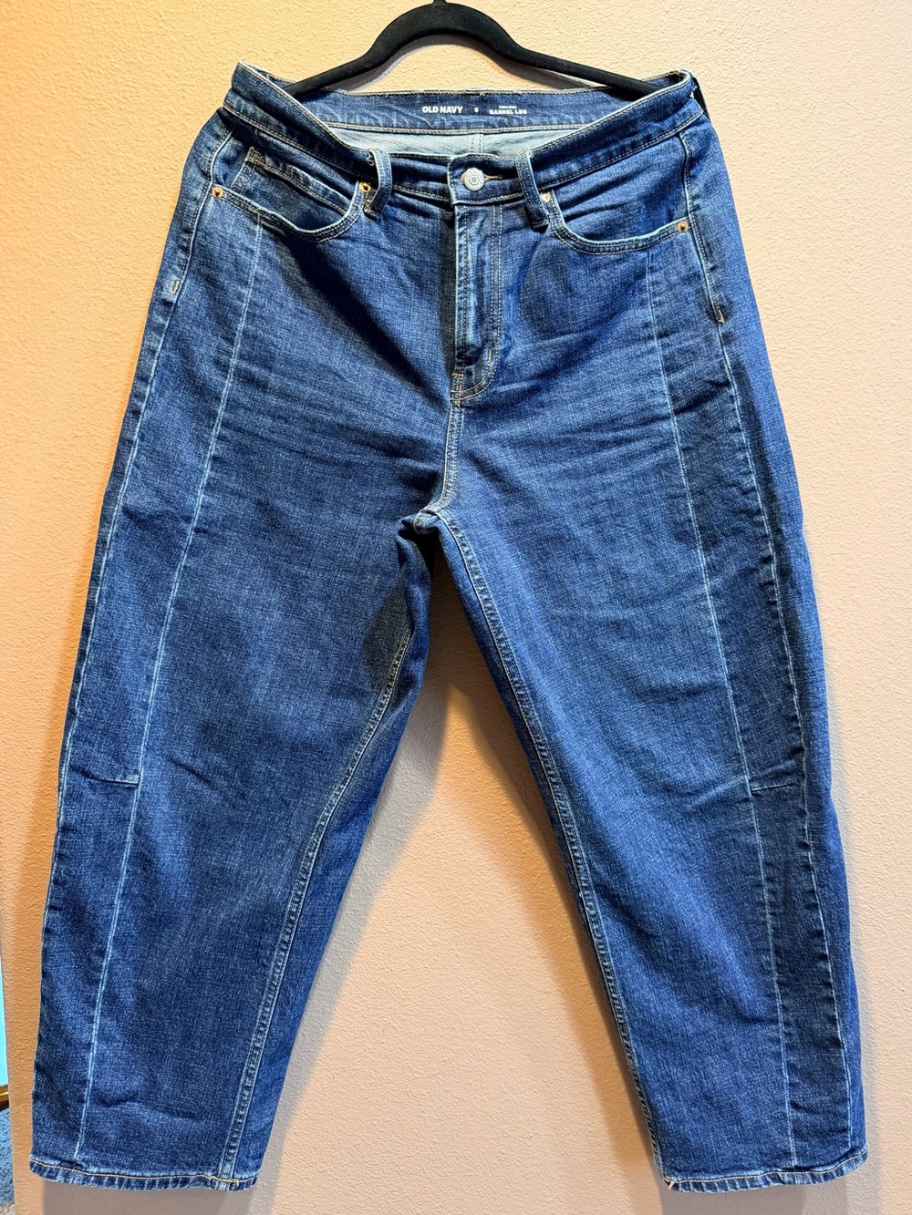 Old Navy Dark Blue Boyfriend Jeans - Casual Relaxed Fit